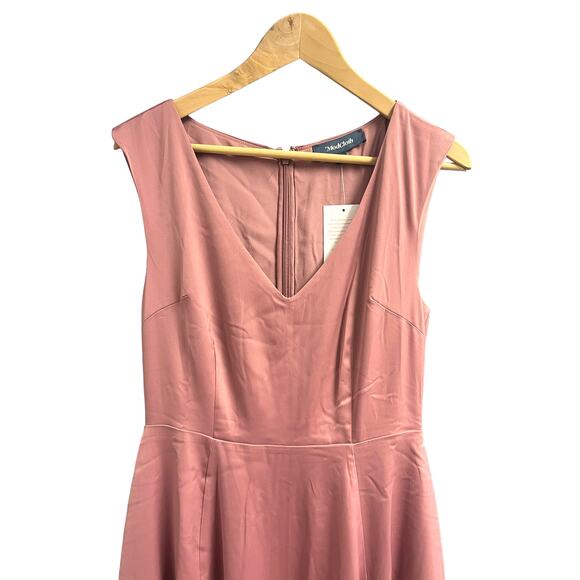 ModCloth Your Luxe-y Day Rose Satin MIDI Dress | sz 6 | NWT - Picture 5 of 6